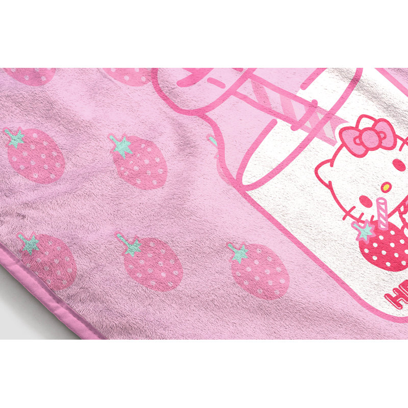 Sanrio Hello Kitty Strawberry Milk Silk Touch Throw Blanket | Wayfair